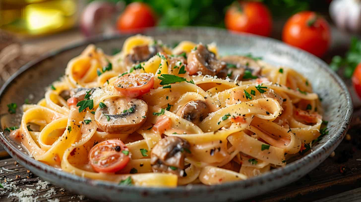 Pink Oyster Mushroom Recipe Pasta