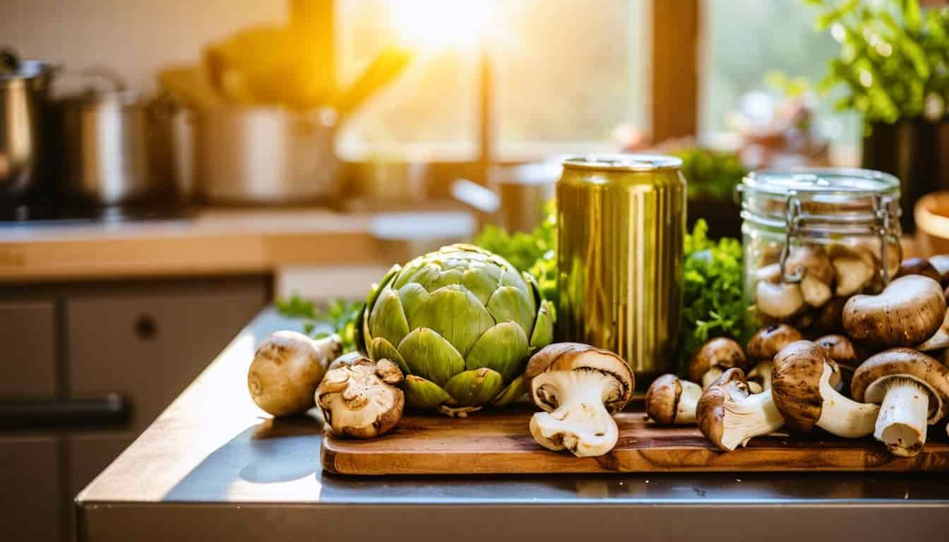 Artichoke and Mushroom Soup