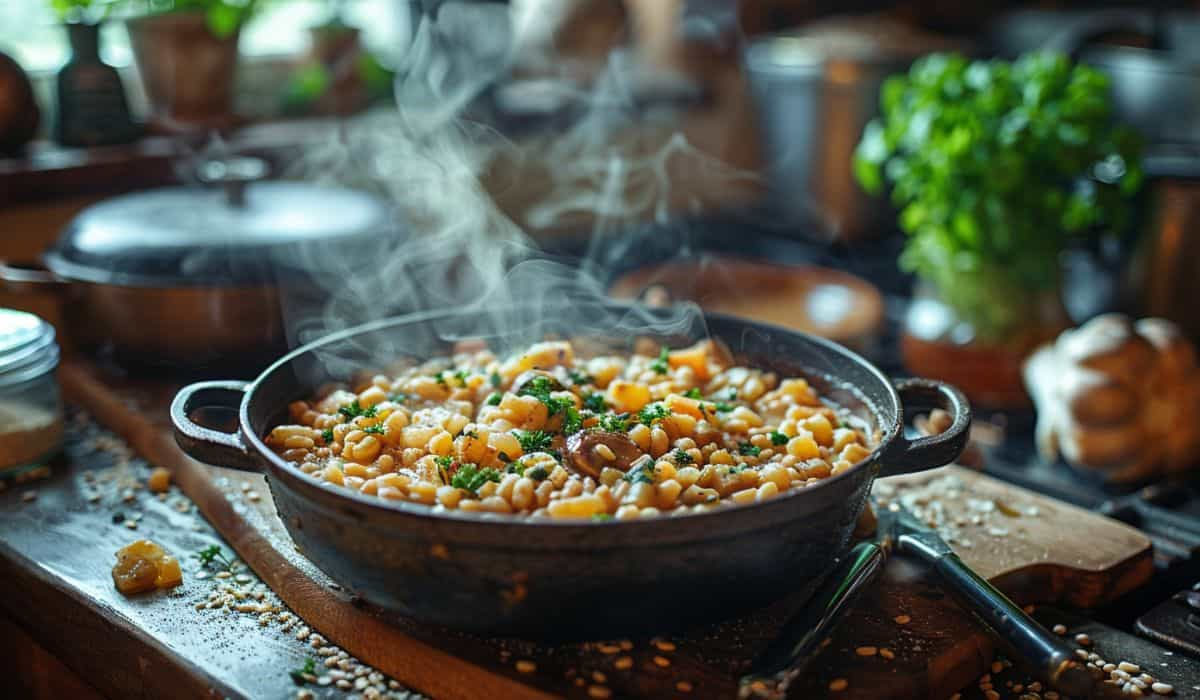 Moosewood Mushroom Barley Soup